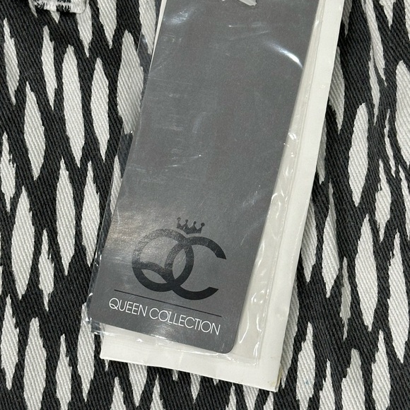 Women's Queen Collection 20 Tall Long 2XL Jeans Denim Pants Black White Stretch - Picture 10 of 10